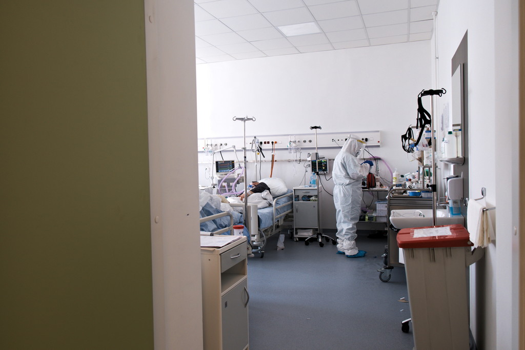 Unité COVID-19 de l'hôpital général de Sarajevo
